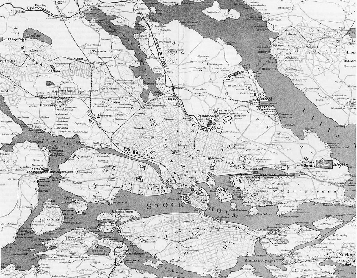 mapa de la ciudad vieja de Estocolmo