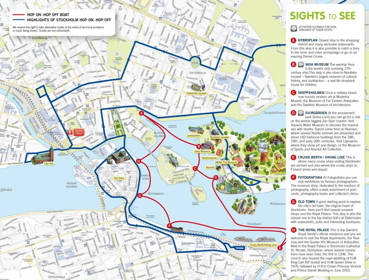 mapa del puerto de Estocolmo