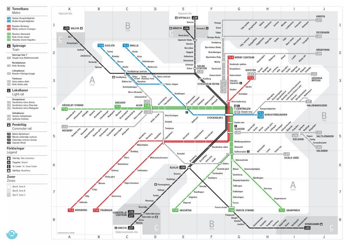 mapa de metro sl