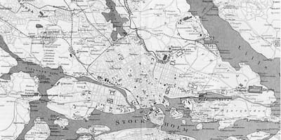 Mapa de la ciudad vieja de Estocolmo
