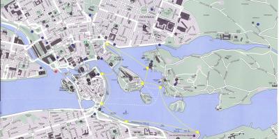 Mapa de centro de Estocolmo
