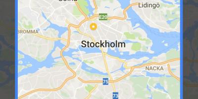 Sin conexión el mapa de Estocolmo