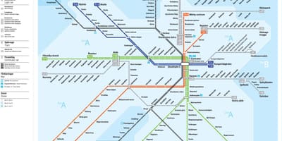 Mapa de Estocolmo de tránsito