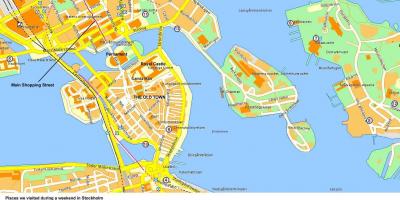 Estocolmo centro del mapa