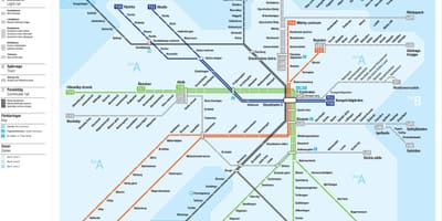 Stockholm central tren de la estación mapa