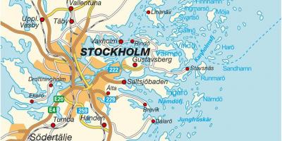 Estocolmo (Suecia) mapa de la ciudad