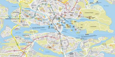 Mapa de la ciudad de Estocolmo