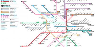 Estocolmo (Suecia) mapa de metro