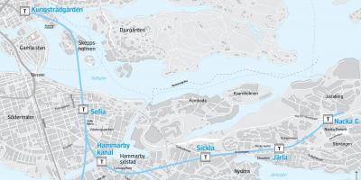 Mapa de nacka de Estocolmo